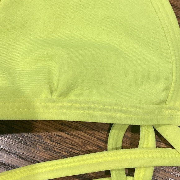 Jolyn bright yellow bikini top. Mid condition. - Picture 5 of 5
